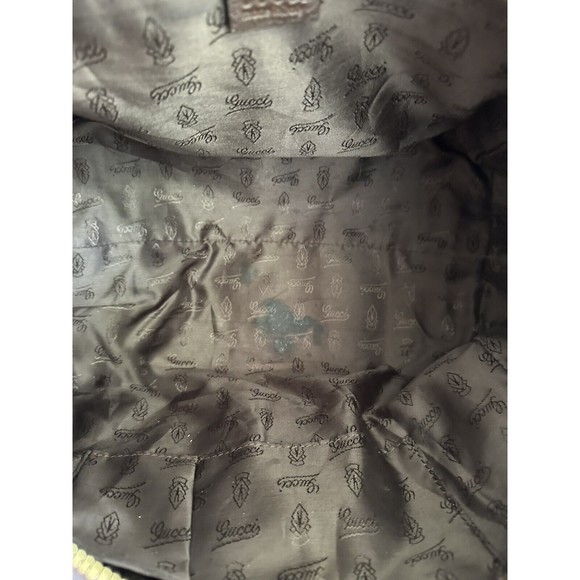 GUCCI  Babushka bag, Need Small Repair To Grommet, Some Slight Discolorations - Picture 13 of 16